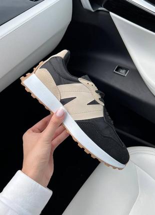 Кросівки new balance 327 beige black 23 фото