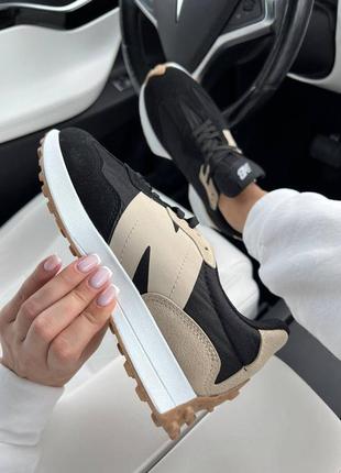 Кросівки new balance 327 beige black 2