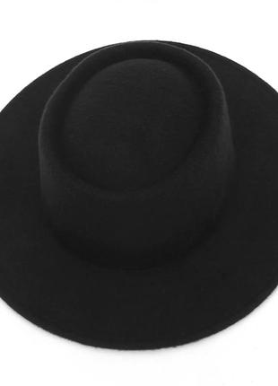 Черная фетровая шляпа федора &amp;other stories шляпа испанский2 фото