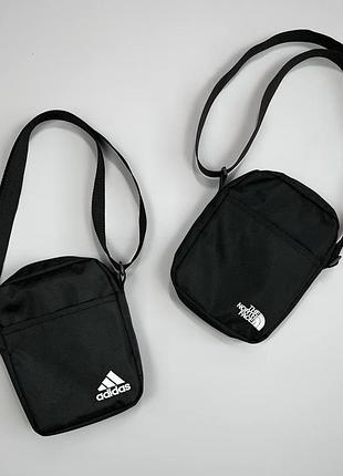 Сумка месенджер маленька спортивна через плече тнф tnf the north face унісекс чоловіча та жіноча