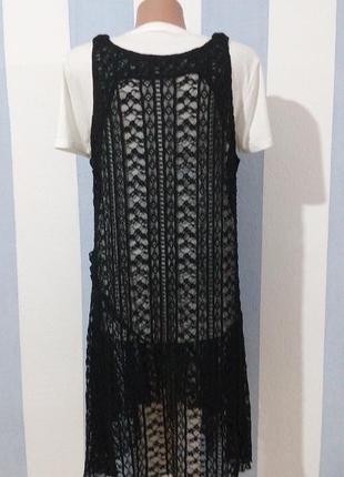 Гіпюрова сукня туніка в стилі бохо стан нової2 фото