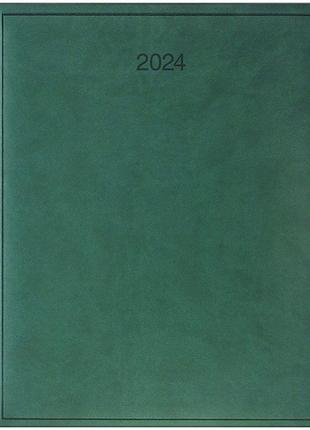 Щотижневик датований 2024 рік, а4 формату, зелений, 152 аркуши brunnen бюро torino