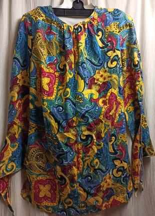 Ніжна блузка нереальною забарвлення натуральний шовк7 фото