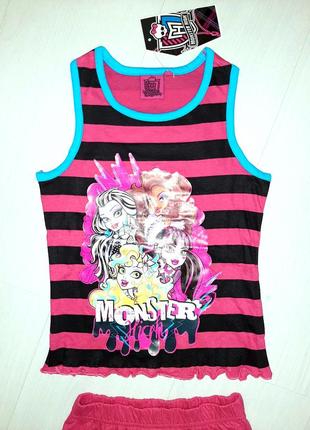 Літній костюм комплект майка футболка шорти монстер хай monster high5 фото