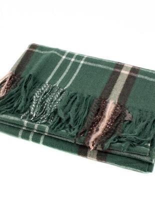 Жіночий шарф з бахромою corze j10gr, зелений4 фото