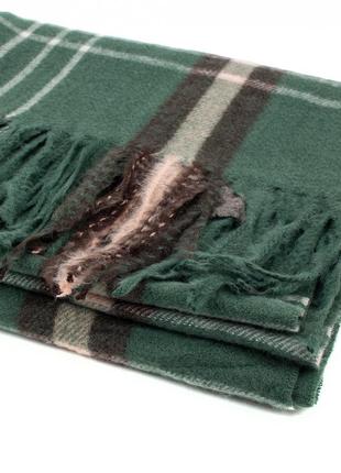 Жіночий шарф з бахромою corze j10gr, зелений5 фото
