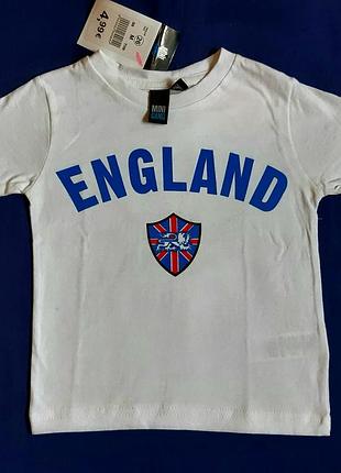 Белая футболка england из серии фемели лук "bkl wear" франция на 2года 8 и 14 лет
