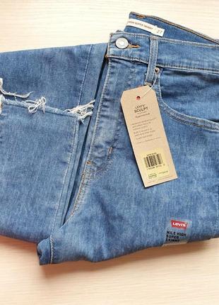 Levi's premium 720 high rise super skinny women's jeans джинсы4 фото