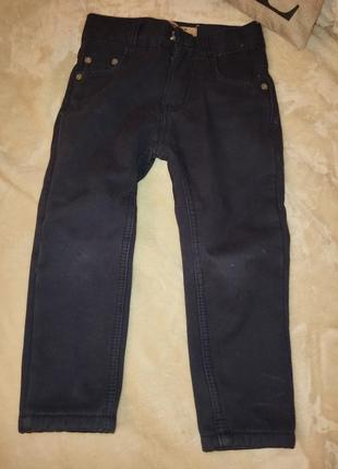 Утепленные джинсы брюки на флисе зимние джинсы штаны2 фото