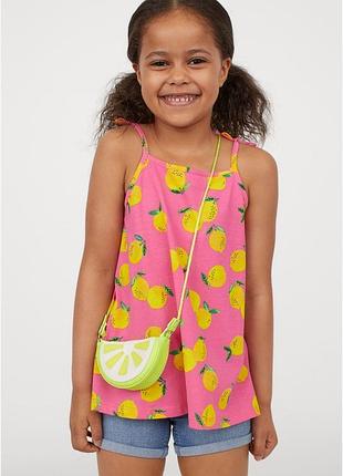 Супер яркие летние маечки - туники h&m девочкам 4-6,6-8,8-10и 10-12 лет