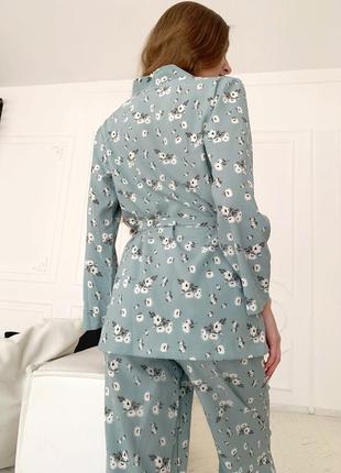 Комплект для дома, пижама с поясом4 фото