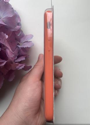 Чехол силиконовый для iphone x/xs silicone case оранжевого цвета3 фото