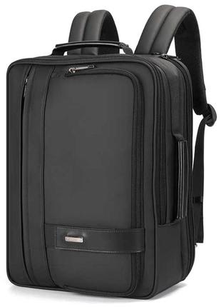 Дорожній міський рюкзак tigernu t-b3920 для ноутбука 15" об'єм 15л. чорний