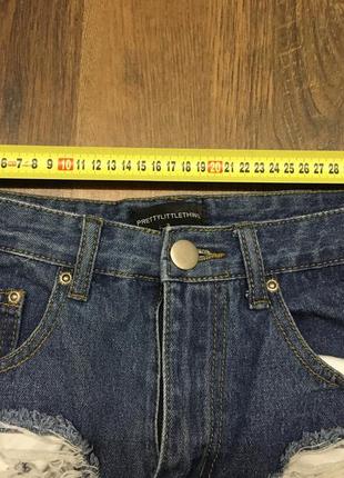 Брендовые рваные джинсовые шорты бриджи жіночі джинсові джінсові рвані як diesel5 фото