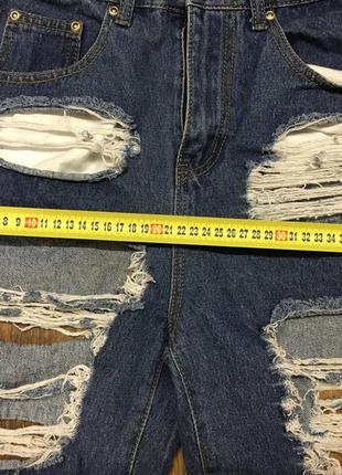 Брендовые рваные джинсовые шорты бриджи жіночі джинсові джінсові рвані як diesel6 фото