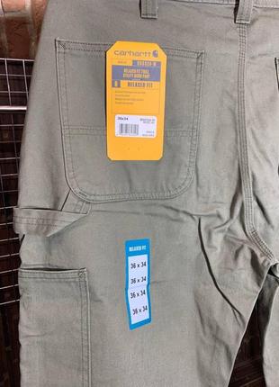 Карго штани carhartt оригінал washed twill dungaree pant bno324-m плотні casual америка7 фото