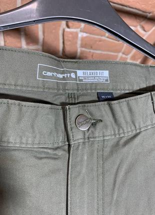 Карго штани carhartt оригінал washed twill dungaree pant bno324-m плотні casual америка5 фото