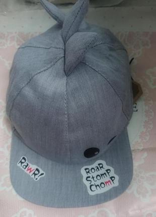 Крута кепка для малюка сірого кольору2 фото