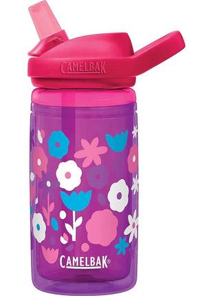 Дитяча термопляшка camelbak kids eddy 0.4l insulated (колір flower power)