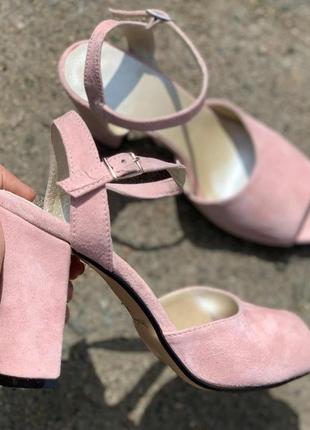 Замшевые туфли ручной работы