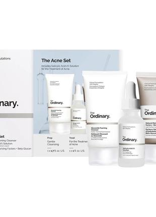 Набір косметики для проблемної шкіри the ordinary the acne set 50 мл + 30 мл + 30 мл