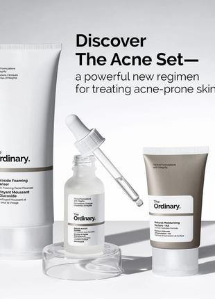 Набор косметики для проблемной кожи the ordinary the acne set 50 мл + 30 мл + 30 мл7 фото