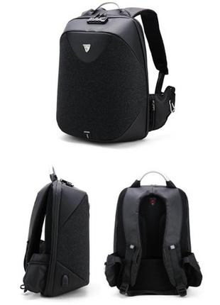 Рюкзак міський arctic hunter b00208 для ноутбука 15.6" з usb обсяг 24л. чорний8 фото