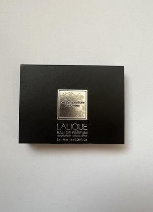 Lalique les compositions parfumees floral bronze, spicy electrum набор