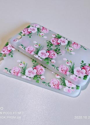 Чохол із 3d-малюнком flowers case для айфон iphone 7 8 plus