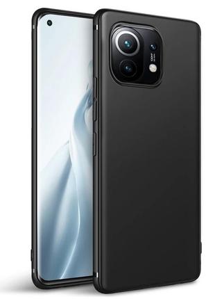 Тонкий матовый тпу чехол slim skin touch для xiaomi mi 11