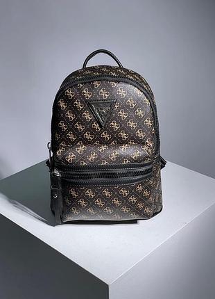 Рюкзак жіночий гесс коричневий guess backpack brown