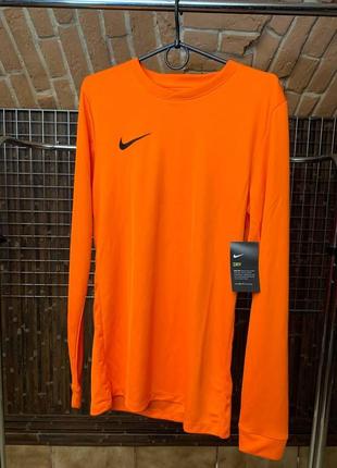 Лонгсліви nike dry оригінал dri-fit новий оранжевий зелений пісочний спортивні sport casual тренувальні