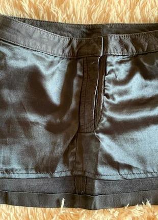 Классная кожаная мини юбка topshop, s\m5 фото