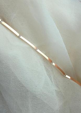 Ювелірний срібний браслет із золотими вставками1 фото