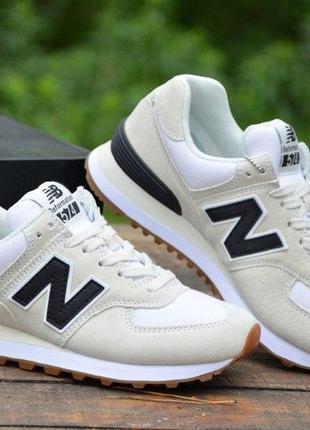 Оригинал new balance! женственные кроссовки бежевые 574 wl574rec нью беланс