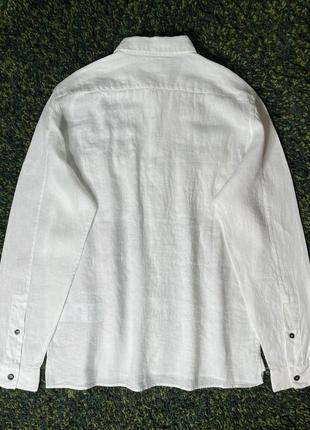 Рубашка stone island 12001 fissato treatment shirt white (new) | original2 фото