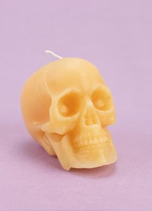 Декоративная свеча фигурная череп 13017 (телесная)