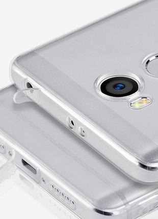 Силиконовый тонкий прозрачный чехол с заглушками для xiaomi redmi 4 pro (3/32)