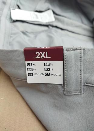 Xl/2xl демисезонные утеплённые стрейчевые штаны треккинговые decathlon quechua7 фото