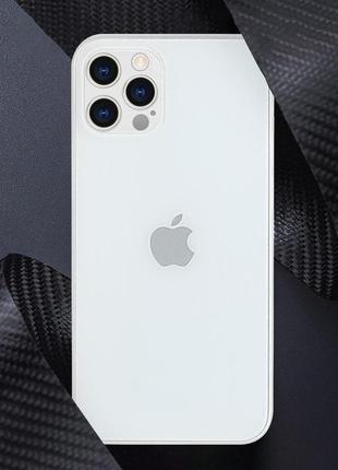 Ультра тонкий пластиковий чохол pp 0.2мм для айфон iphone 12 blue max білий