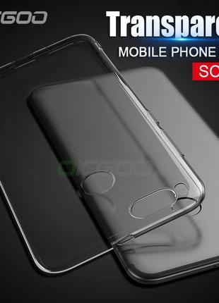 Силиконовый тонкий прозрачный чехол с заглушками для xiaomi mi a1 / mi5x