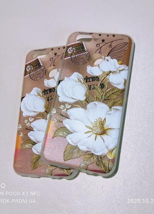 Чохол із 3d-малюнком flowers case для huawei nova 2
