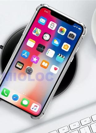 Противоударный силиконовый прозрачный чехол для iphone xr / айфон xr