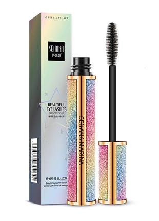 Набор тушь senana starry mascara + бальзам для губ senana marina starry sky discolor2 фото