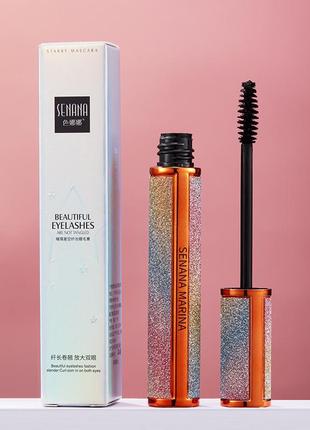 Набор тушь senana starry mascara + бальзам для губ senana marina starry sky discolor10 фото