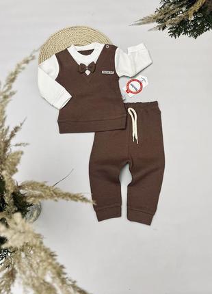 Детский нарядный костюм для мальчиков джентельмен murat baby5 фото