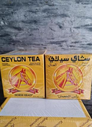 Черный чай класический horse head ceylon tea 400 г шри-ланка