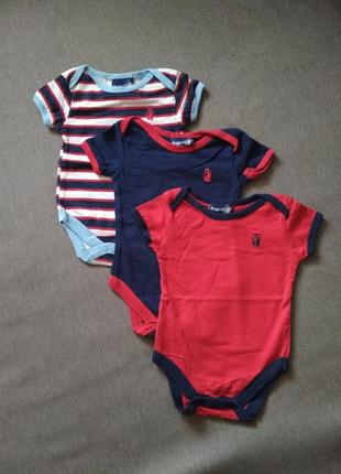 Бодіки rugged bear сша, хлопчикові і дівчинці, 3-6м – нові