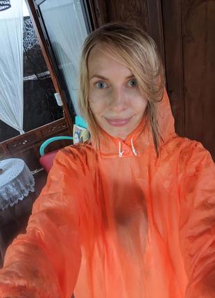 Дощовик оранжевий, плащ1 фото