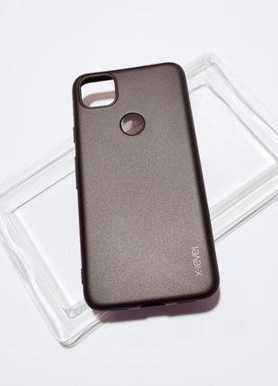 Черный тонкий чехол x-level  для google pixel пиксель 4a ( 5g )